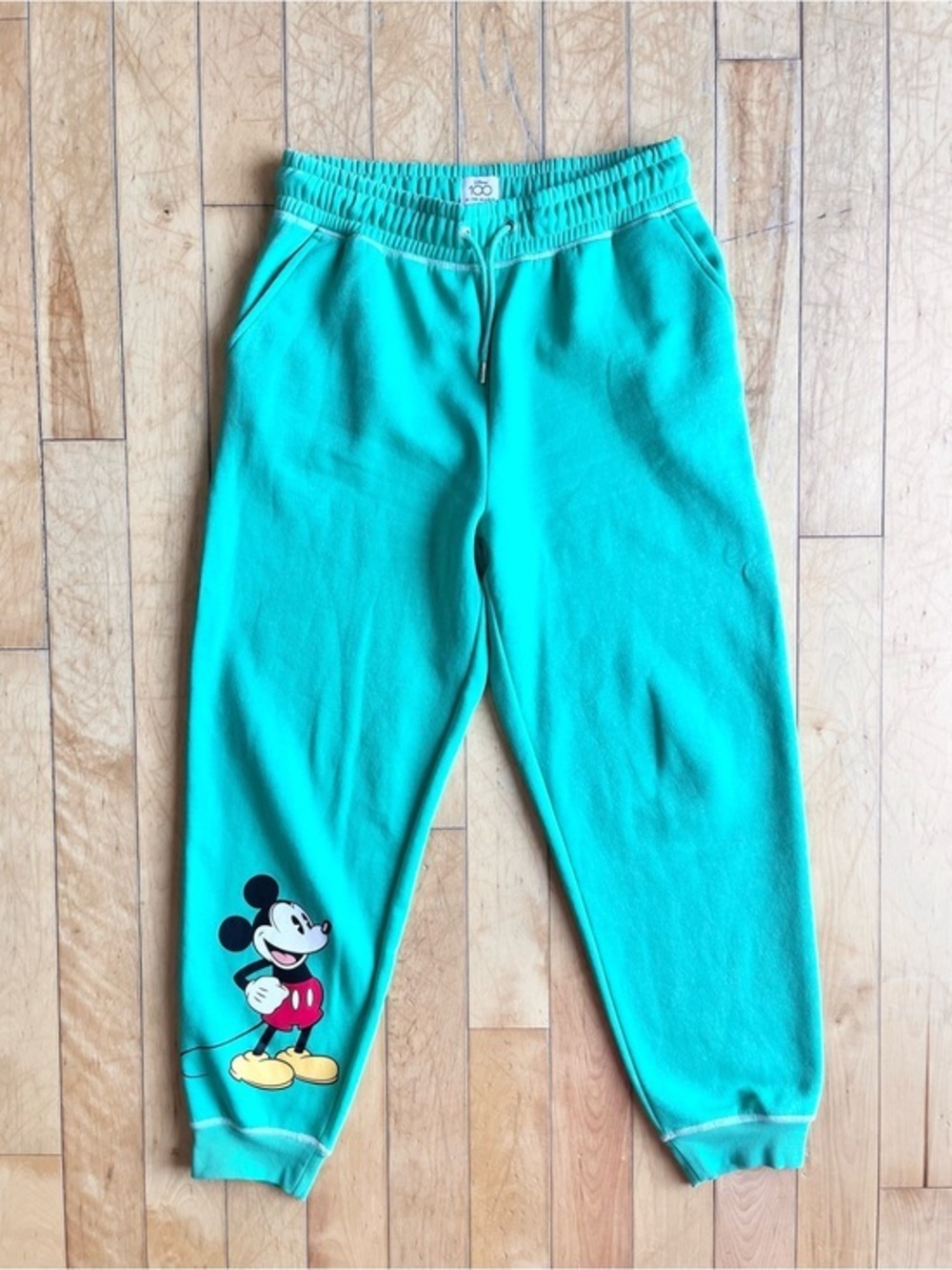 Disney 100 Mickey Mouse Graphic Jogger Sweatpants Lounge Pants Size Medium